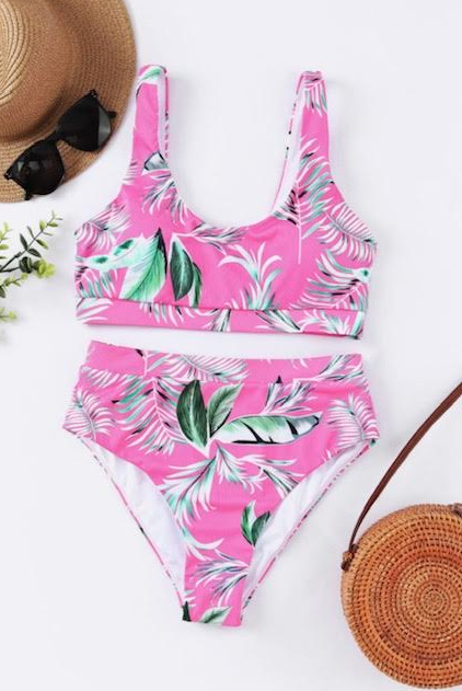 Tropical Pink Swimsuit Bottom