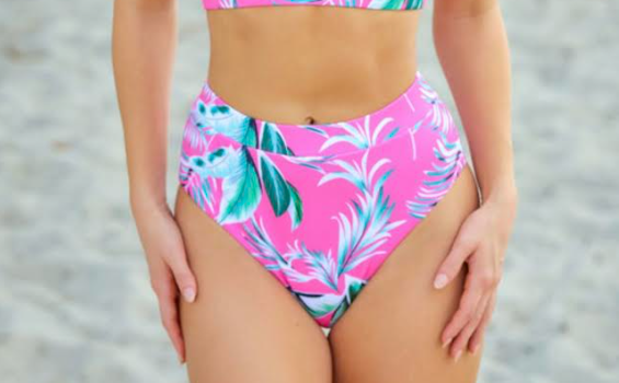 Tropical Pink Swimsuit Bottom