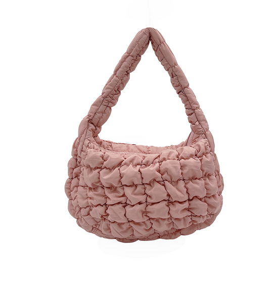 Small Quilted Puffer Shoulder Bag